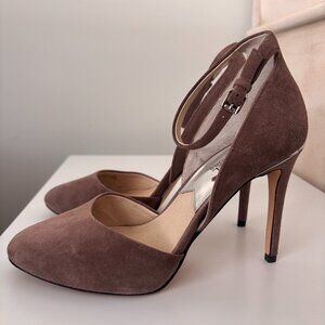 Michael Kors Georgia Suede Ankle Strap Pump